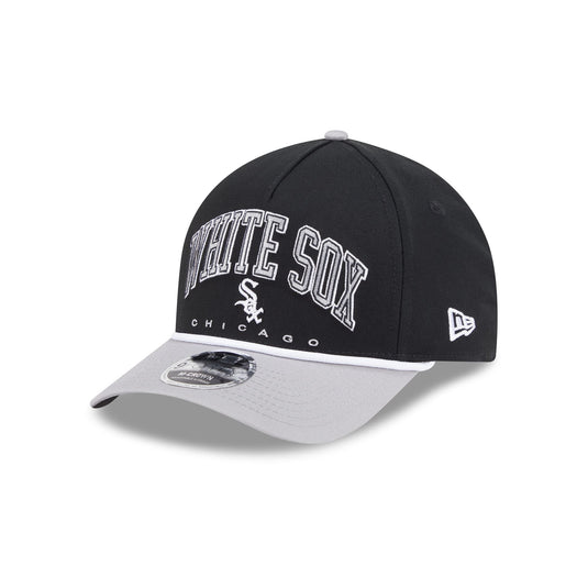Chicago White Sox Pinstripe Linen 9FORTY M-Crown A-Frame Snapback Hat