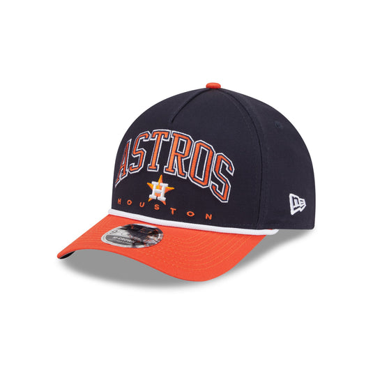Houston Astros Pinstripe Linen 9FORTY M-Crown A-Frame Snapback Hat