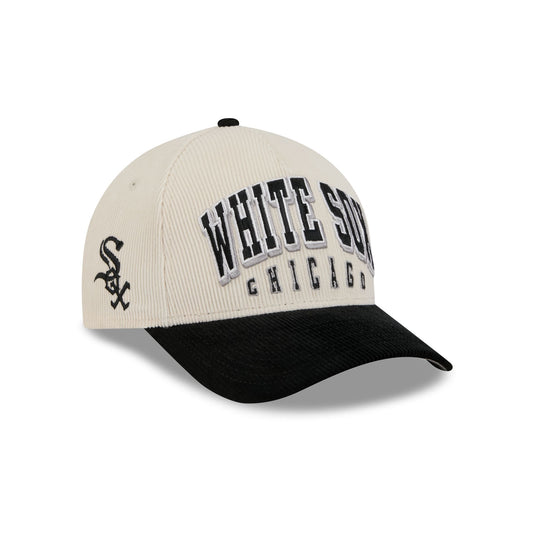 Chicago White Sox Pinstripe Linen 9FORTY M-Crown A-Frame Snapback Hat
