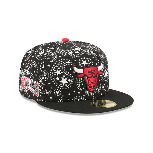 Chicago Bears Black & White 59FIFTY Fitted Hat