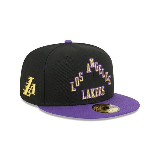 Los Angeles Lakers Boho Wool Retro Crown 59FIFTY Fitted Hat