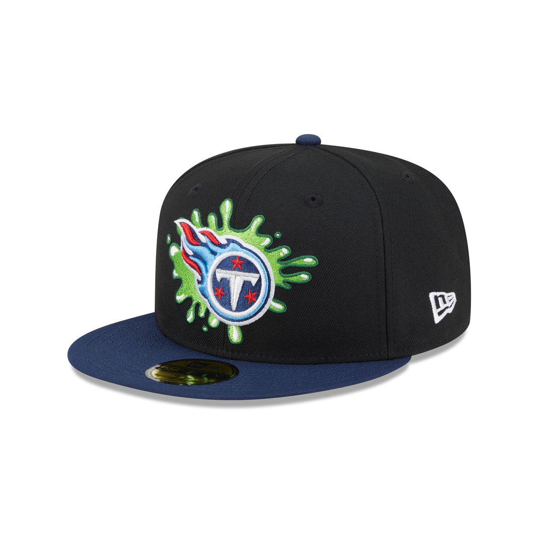 Tennessee Titans Black & White 59FIFTY Fitted Hat