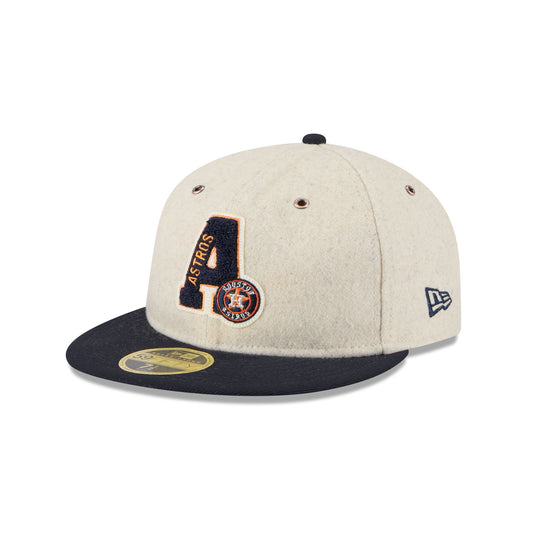 Houston Astros Boho Wool Retro Crown 59FIFTY Fitted Hat