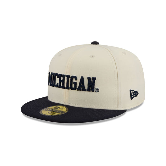 Michigan Wolverines Camel 59FIFTY Fitted Hat
