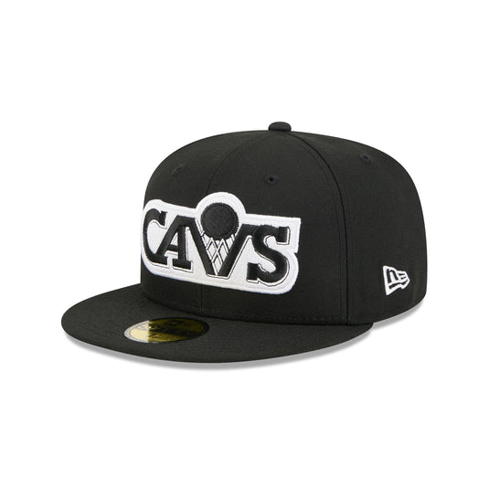 Cleveland Browns Black & White 59FIFTY Fitted Hat