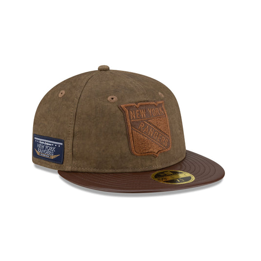New York Rangers Boho Wool Retro Crown 59FIFTY Fitted Hat