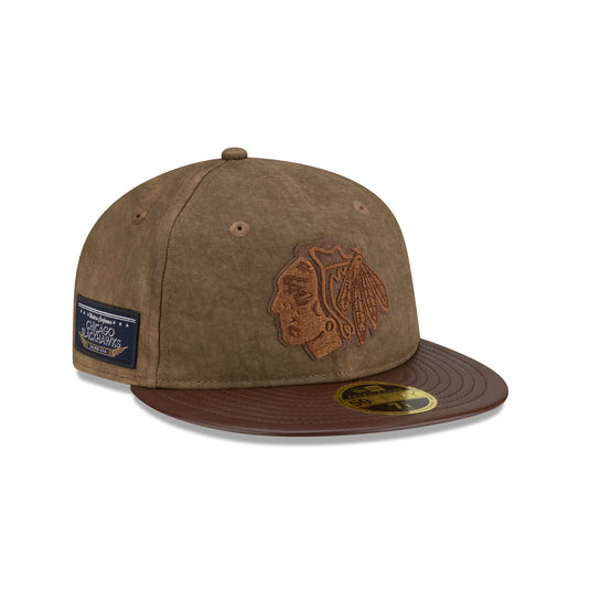 Chicago Blackhawks Boho Wool Retro Crown 59FIFTY Fitted Hat