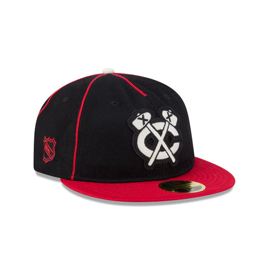Chicago Blackhawks Boho Wool Retro Crown 59FIFTY Fitted Hat