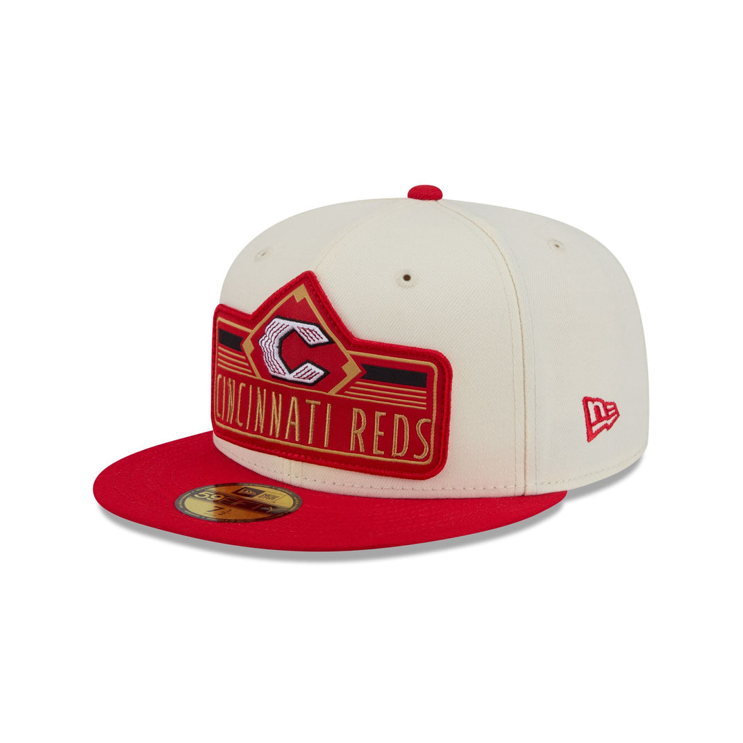 Cincinnati Reds Wool World Series Side Patch 59FIFTY Fitted Hat