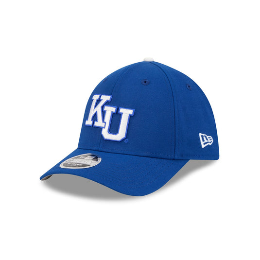 Kansas Jayhawks Chrome 39THIRTY Stretch Fit Hat