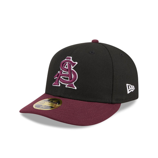 Ohio State Buckeyes Black Scarlet Low Profile 59FIFTY Fitted