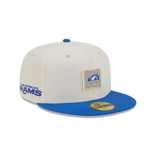 Los Angeles Rams Black and White 59FIFTY Fitted Hat