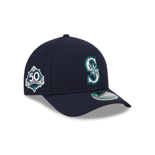 Seattle Mariners Linen 9FORTY M-Crown Snapback Hat