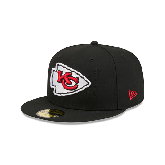 Kansas City Chiefs Black On Black 59FIFTY Fitted Hat