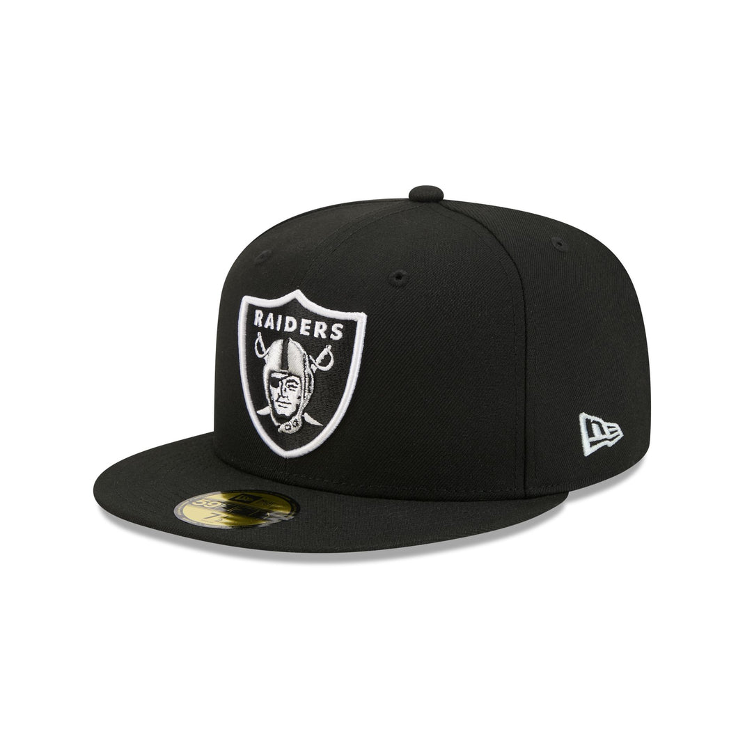 Las Vegas Raiders Black on Black 59FIFTY Fitted Hat