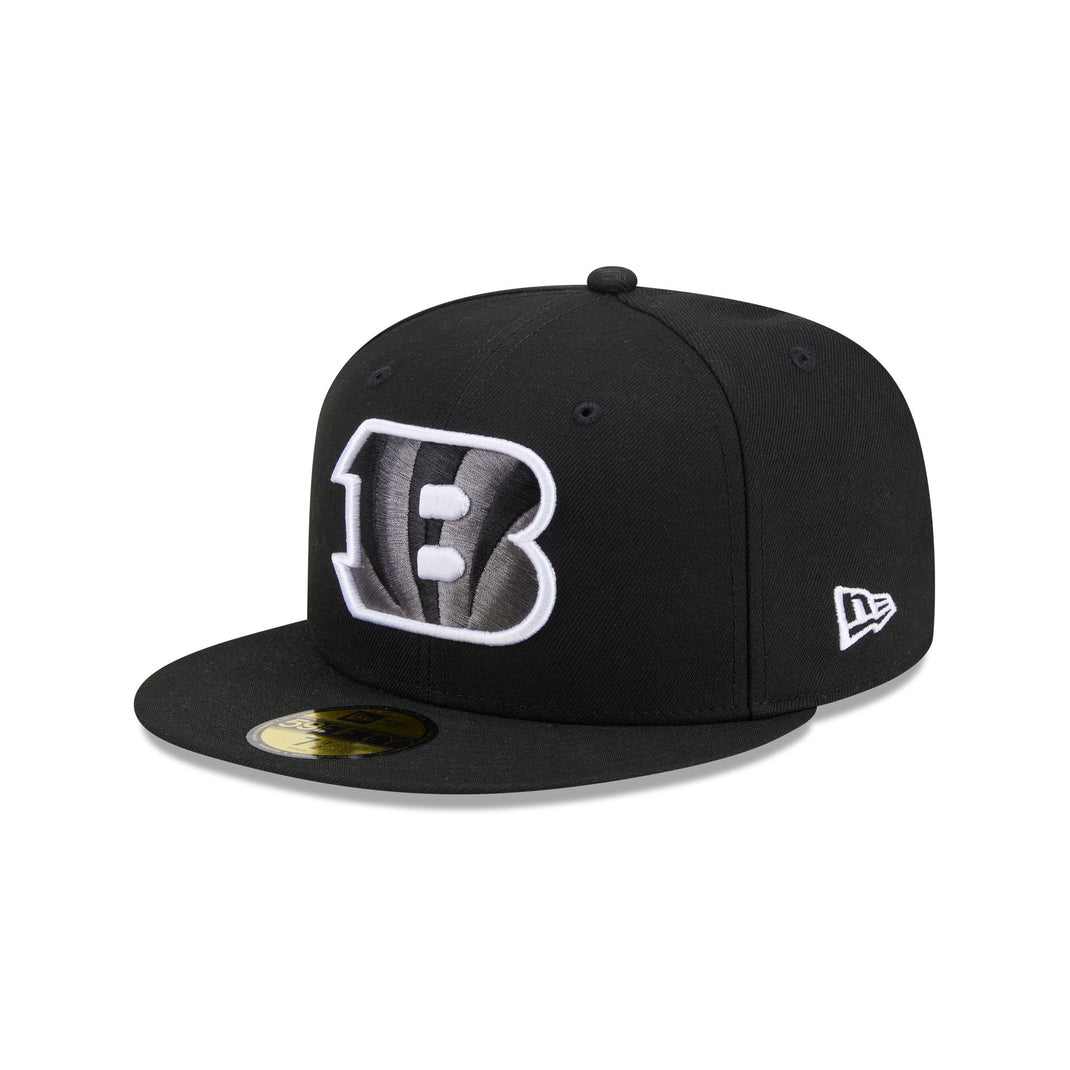 Cincinnati Bengals Black & White 59FIFTY Fitted Hat