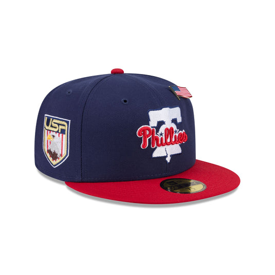 Philadelphia Phillies Boho Wool Retro Crown 59FIFTY Fitted Hat