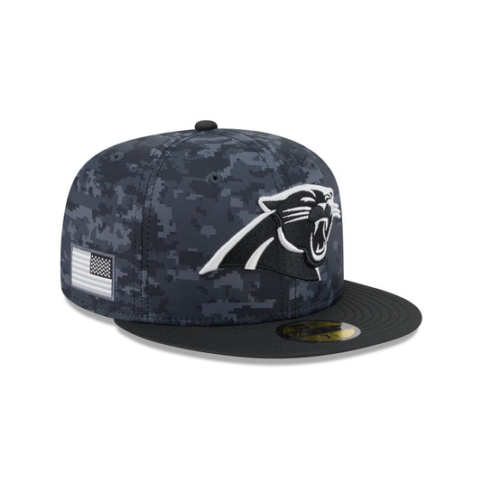 Carolina Panthers Black On Black 59FIFTY Fitted Hat