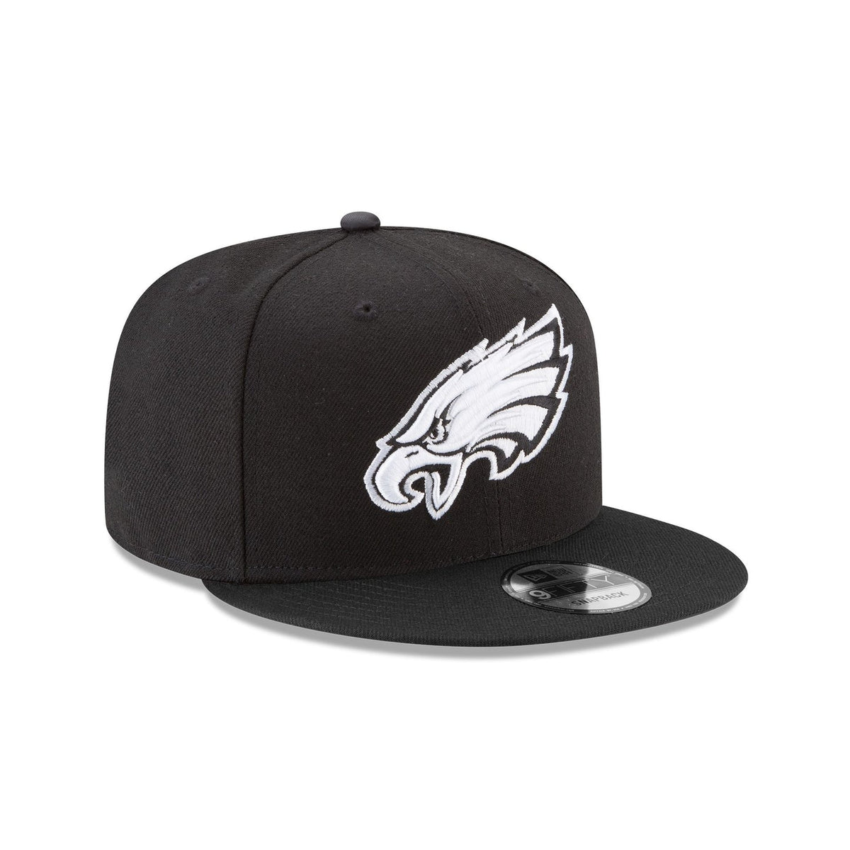 Philadelphia Eagles Basic Black and White 9FIFTY Snapback Hat