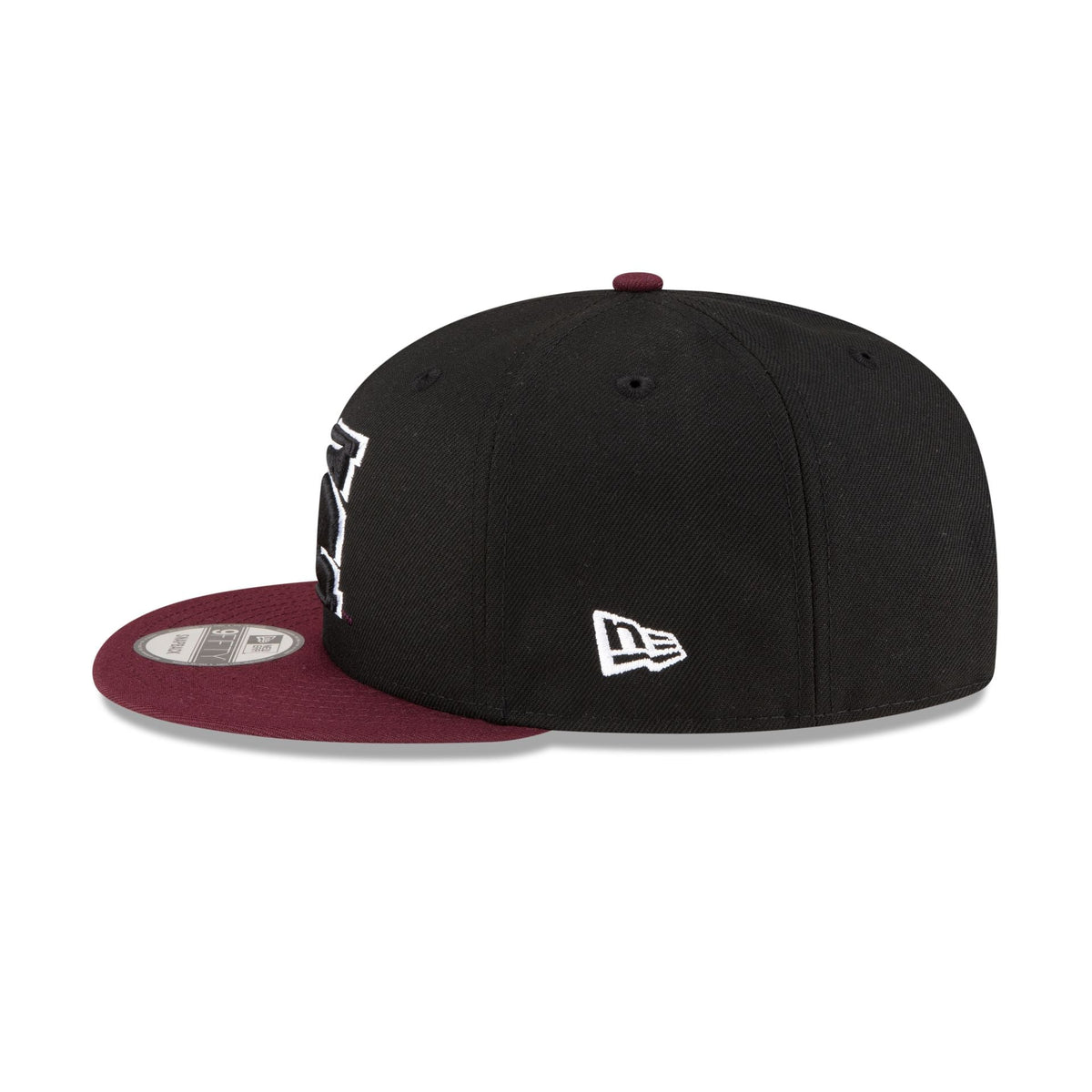 Morehouse Tigers Black Maroon 9FIFTY Snapback Hat