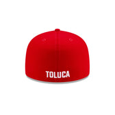 Deportivo Toluca FC Red 59FIFTY Fitted Hat