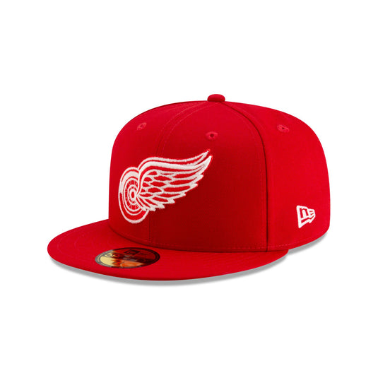 Detroit Red Wings Scarlet Denim Glow 59FIFTY Fitted Hat