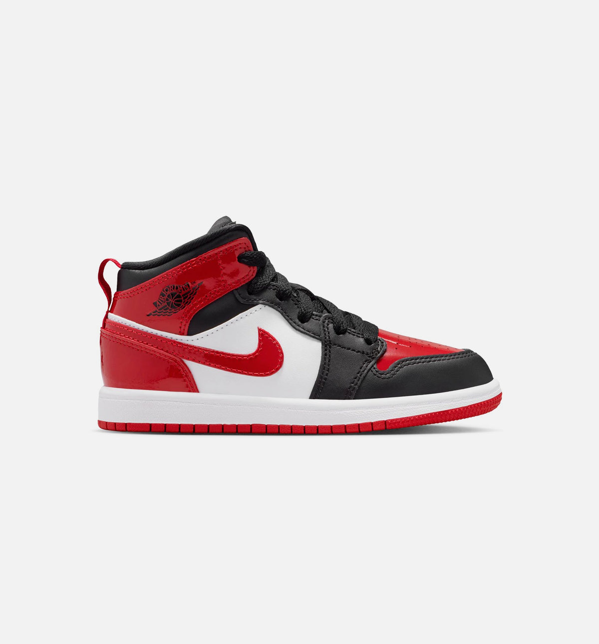 Air Jordan 1 Mid SE Preschool Lifestyle Shoe -  Black/White/Varsity Red