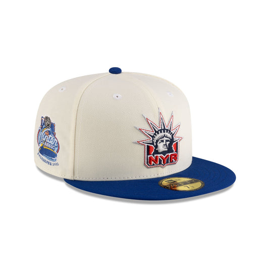 New York Rangers Boho Wool Retro Crown 59FIFTY Fitted Hat