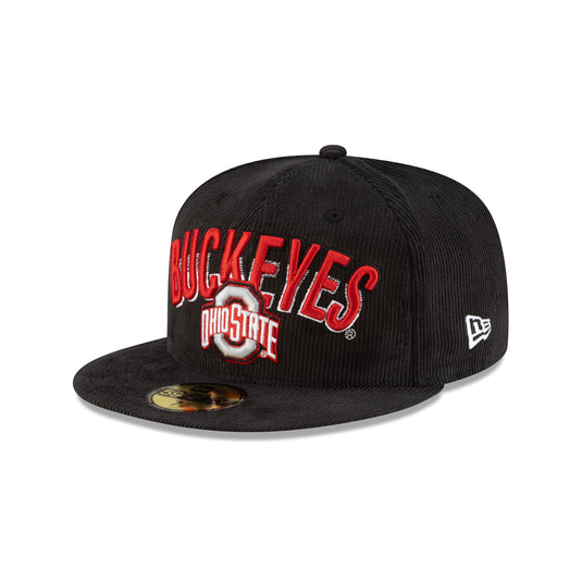 Ohio State Buckeyes Black Scarlet Low Profile 59FIFTY Fitted