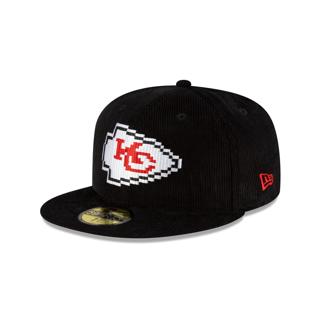 Kansas City Chiefs Black & White 59FIFTY Fitted Hat