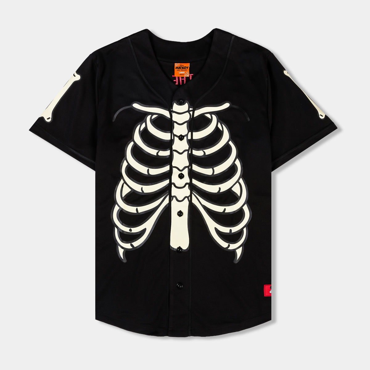 Disney Mickey And Friends By Shoe Palace The Horror Baseball Mens Jersey (Black/White)