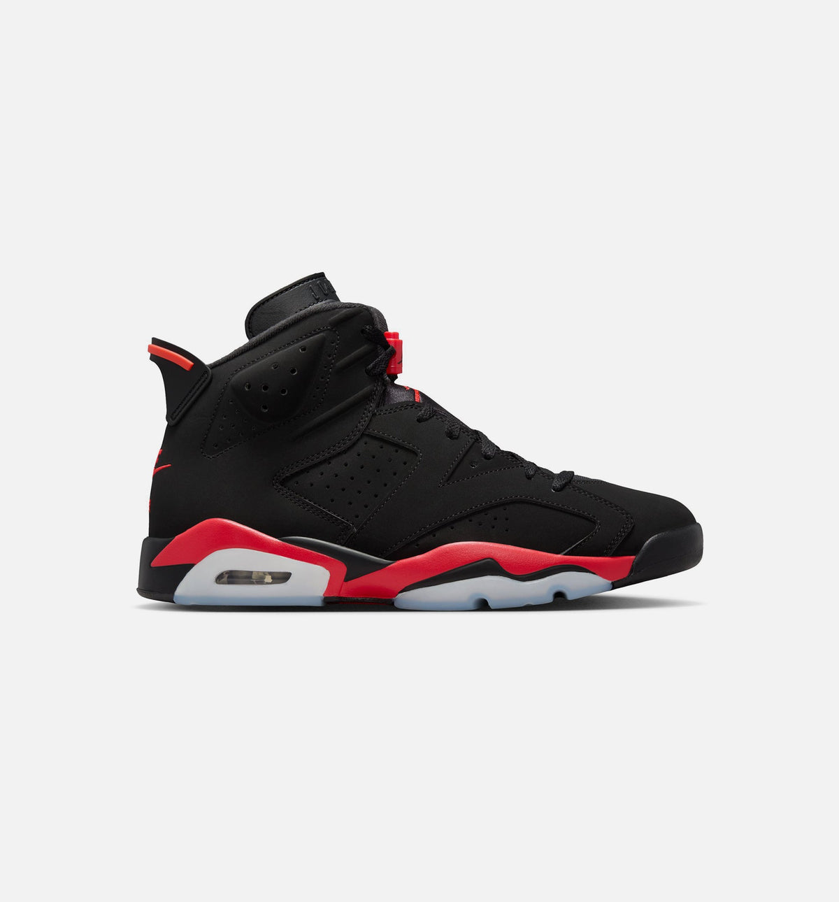 Air Jordan 6 Retro Infrared Salesman Mens Lifestyle Shoe - Black/Light Crimson
