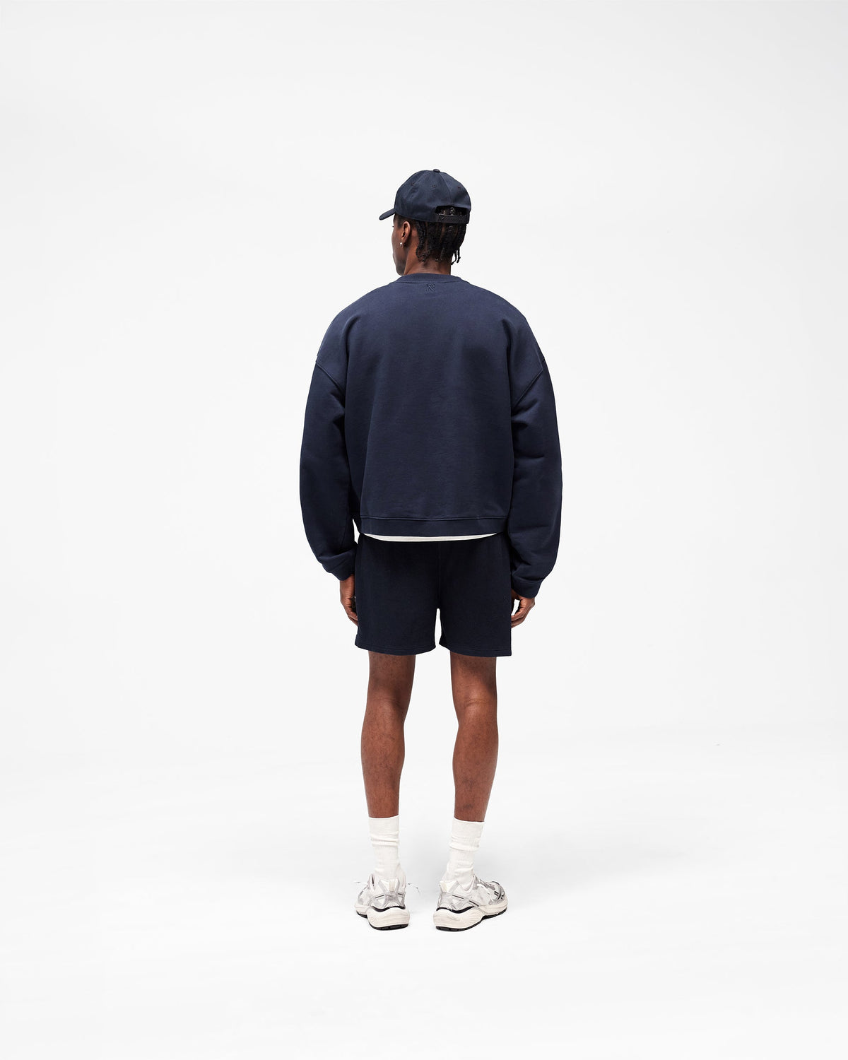 Initial Boxy Sweater - Midnight Navy