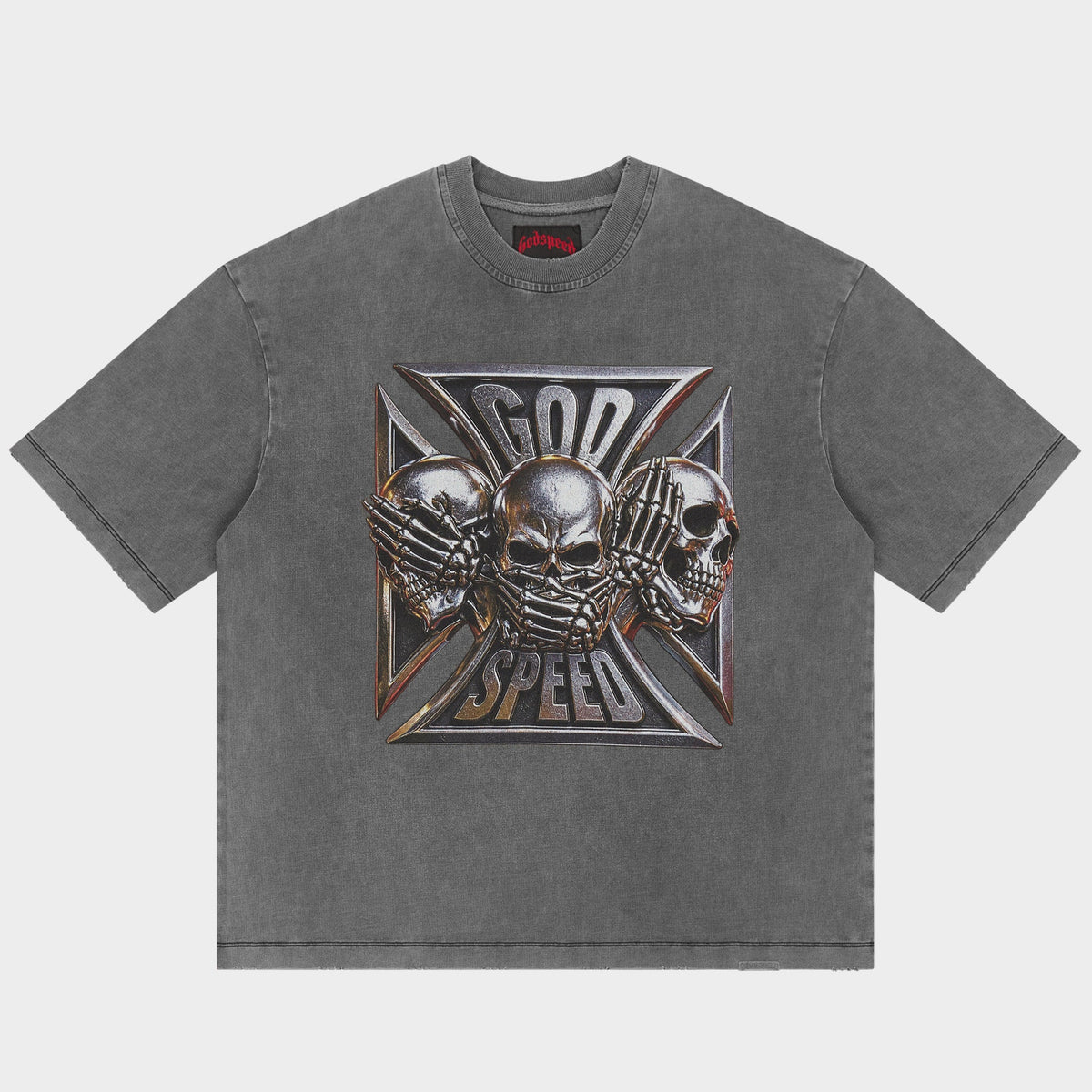 Omerta T-Shirt (Grey Wash)