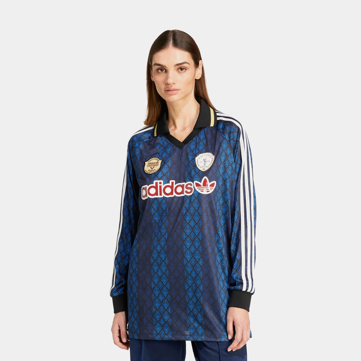 Originals Retro Cricket Womens Jersey (Black/Night Indigo)