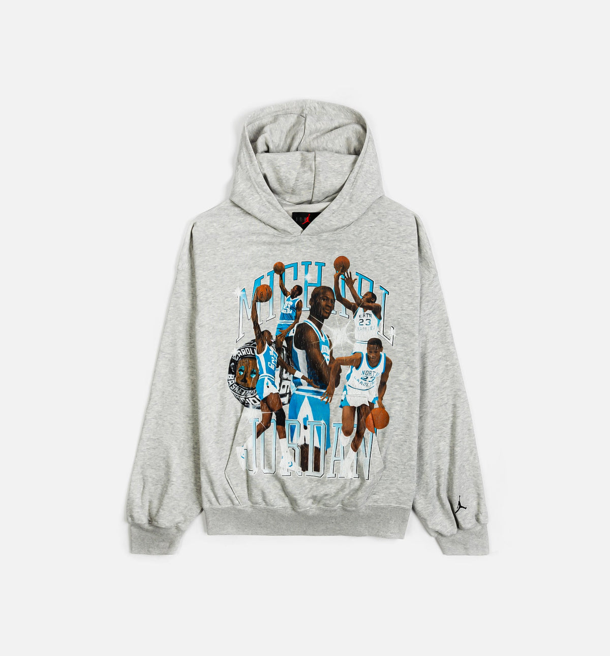 Flight Oversized Pullover Hoodie Mens Hoodie - Heather Grey/Black