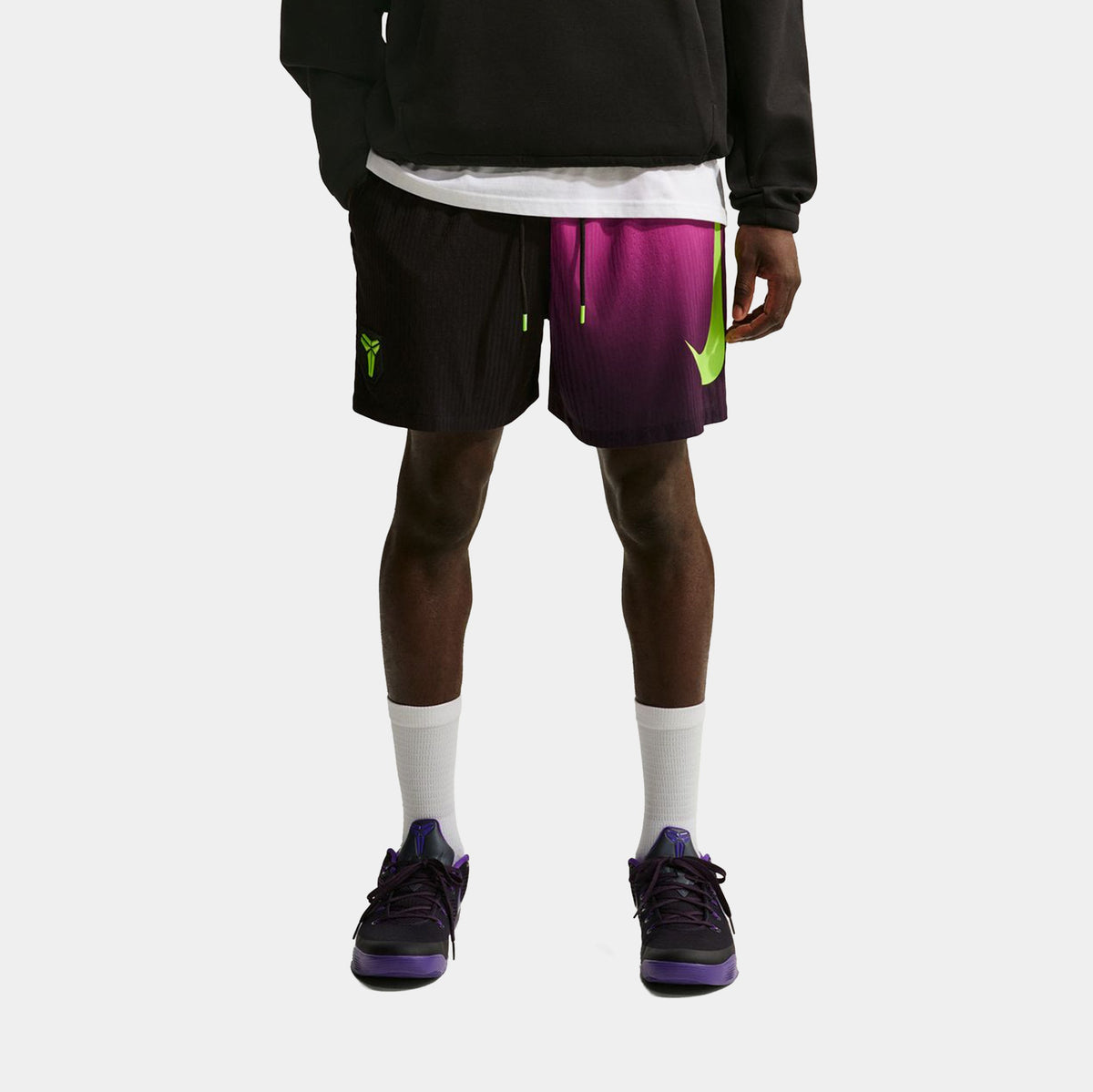 Kobe Mambacurial Aero Fit Mens Shorts (Black/Electric Green)