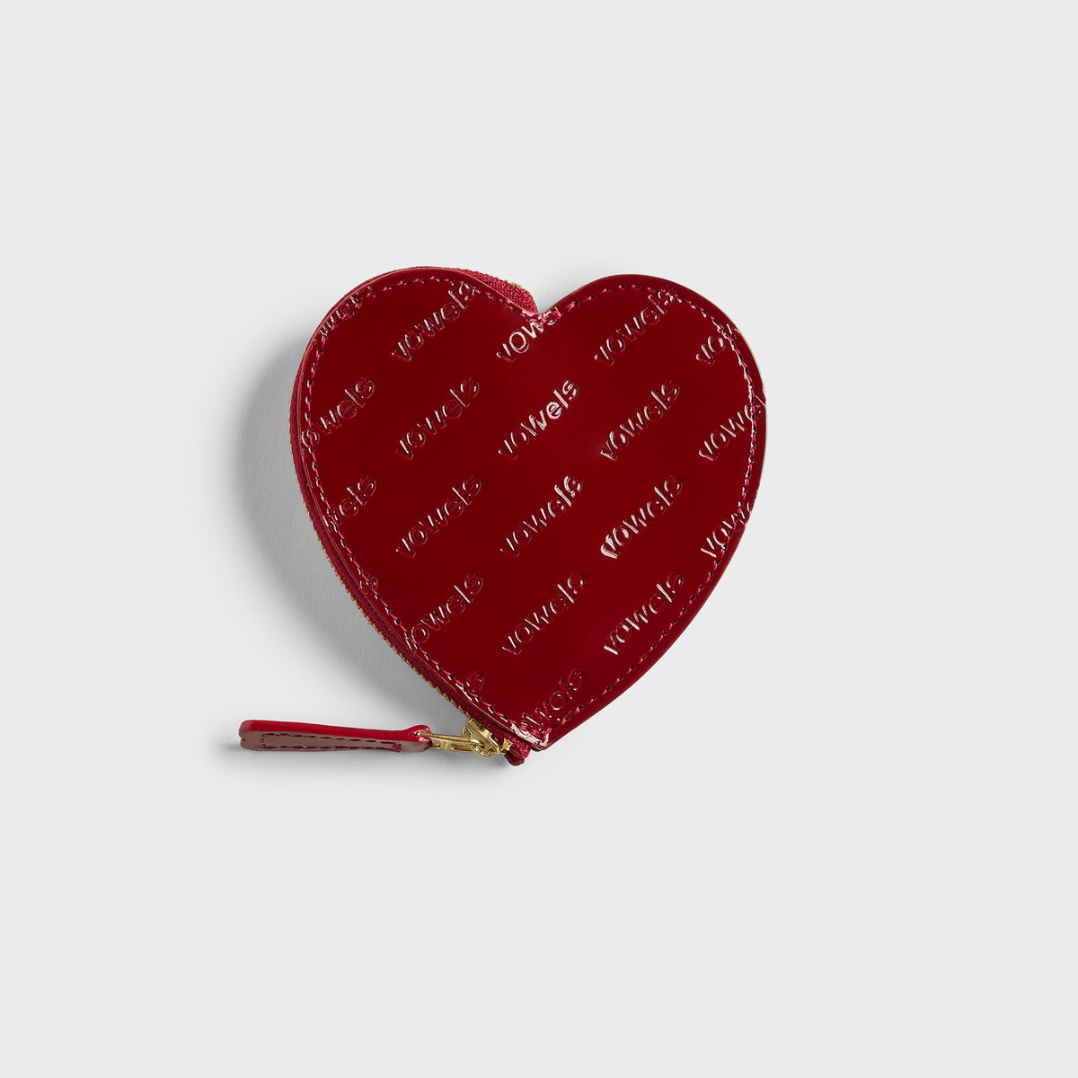 vowels Graphic Cardholder - Red
