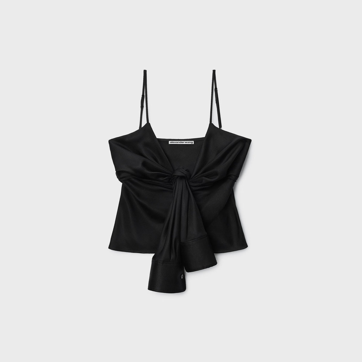 Alexander Wang Pre Styled Knotted Cami Top - Black