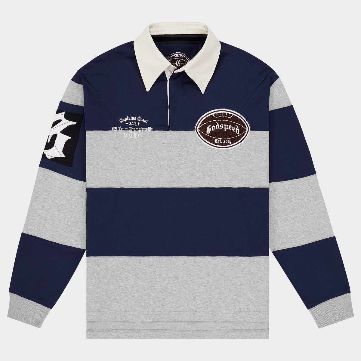 Classic Field Rugby Shirt (Navy/Heather)