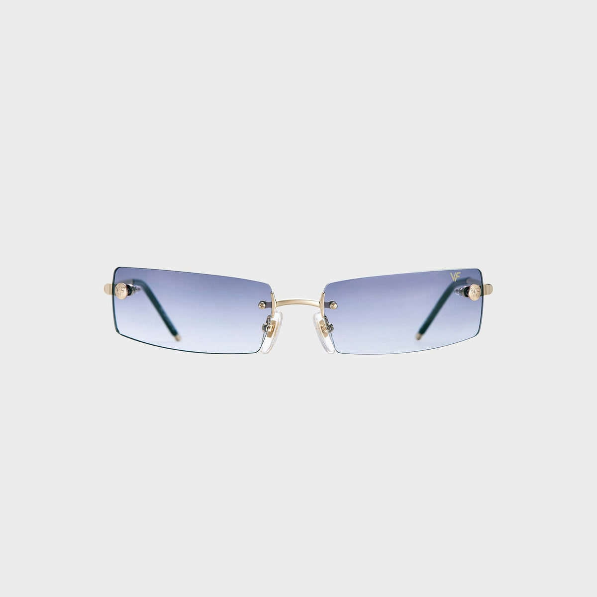 Vintage Frames Mykonos Rimeless Drill Mount Sunglasses - Mauve