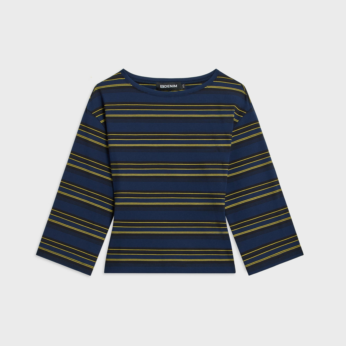 EB Denim Douglas Top - Navy Moss Stripe