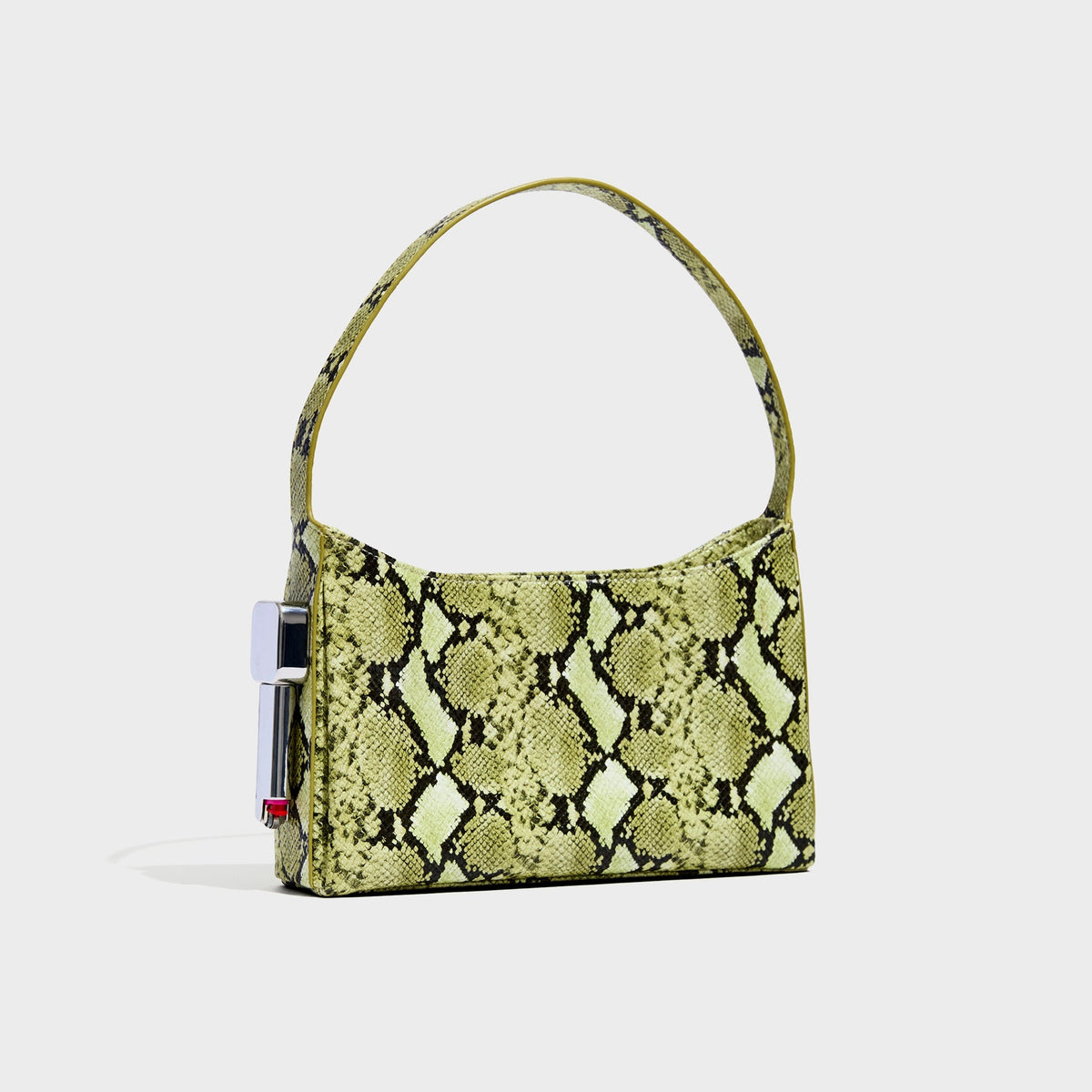 Edie Parker Burn Shoulder Bag - Green Python / Gold