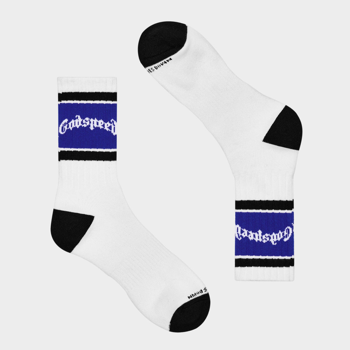 Og Logo Striped Sock (White/Blue)
