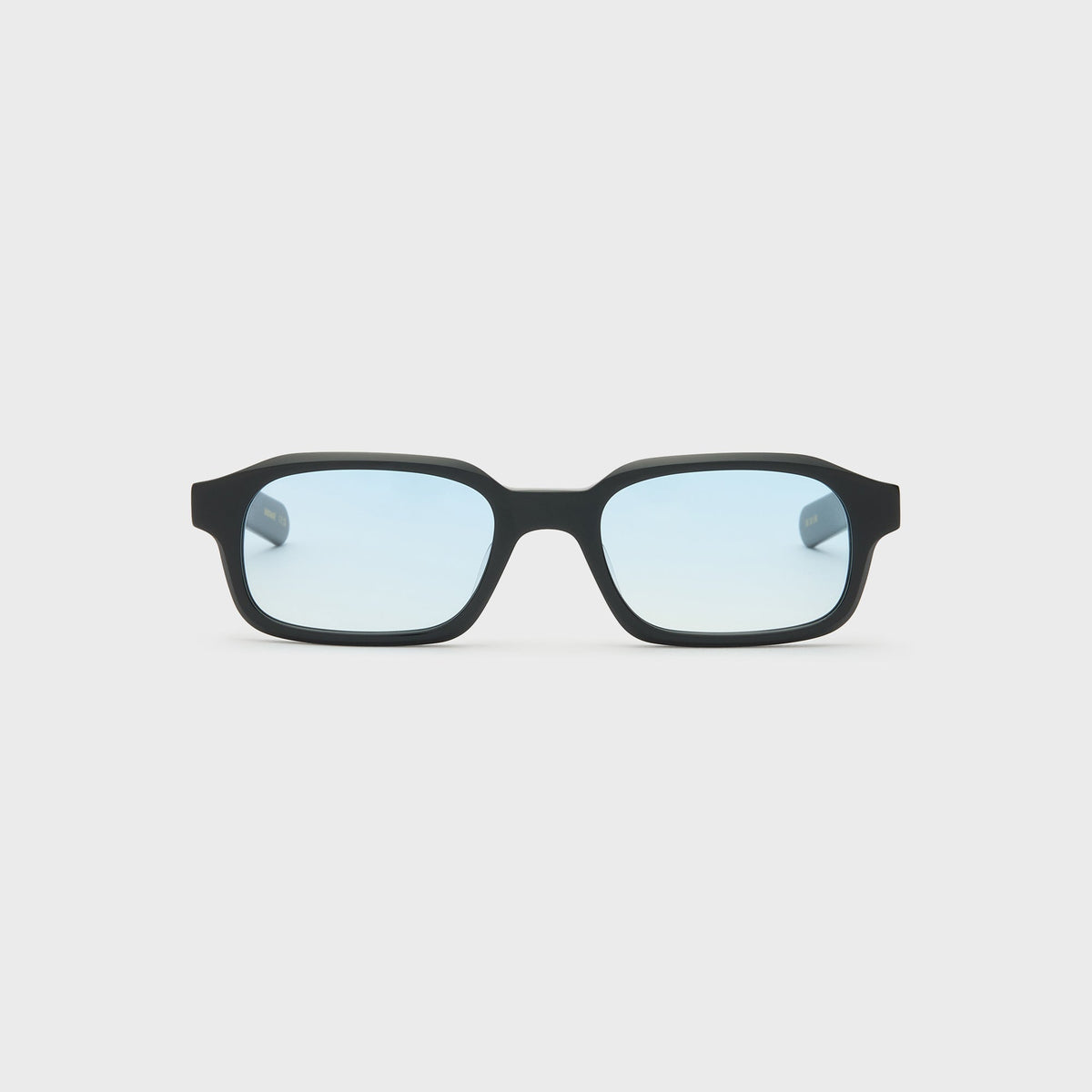 Flatlist Hanky Sunglasses - Solid Black / Light Blue Gradient