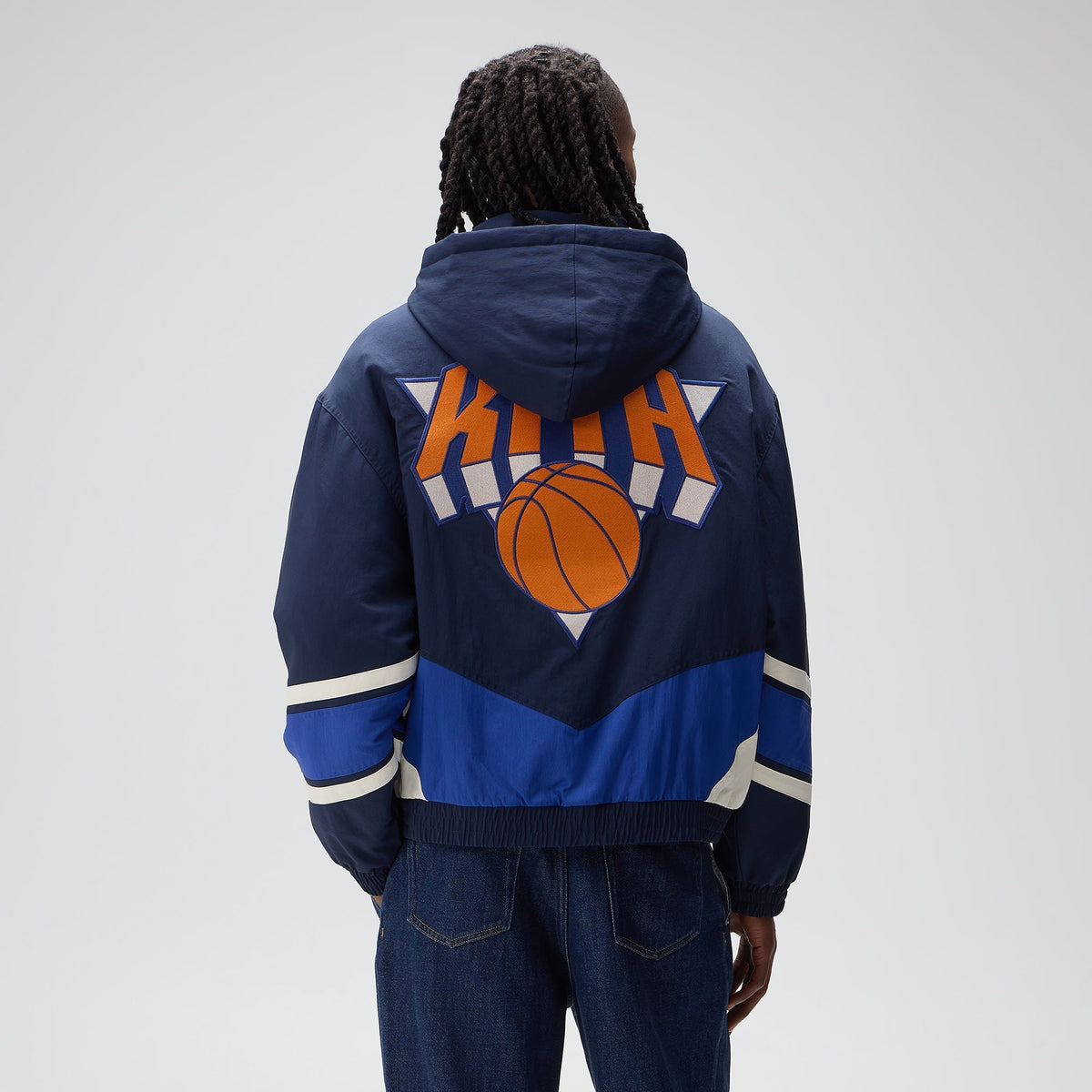 Kith for the New York Knicks Padded Nylon Jacket - Nocturnal