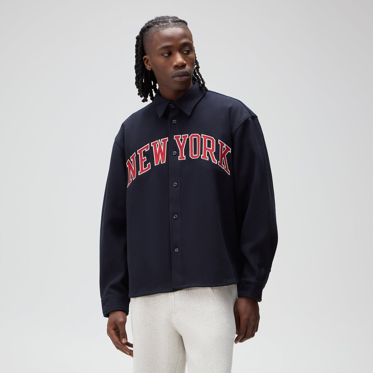 Kith for the New York Knicks Felted Apollo Shirt - Nocturnal