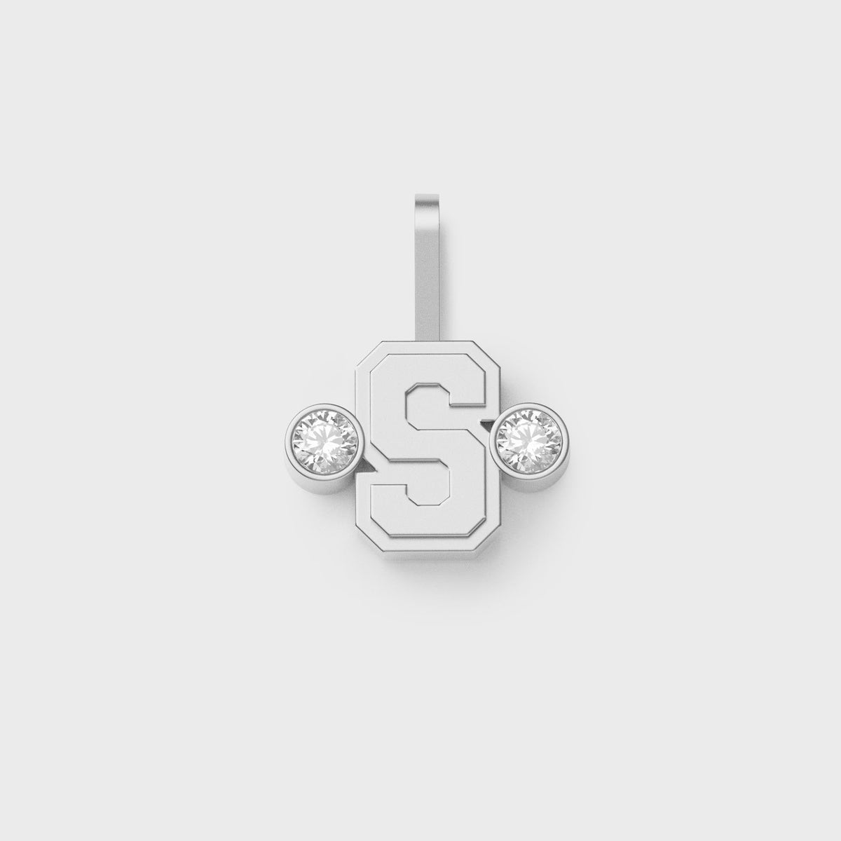 Greg Yuna Sÿlver Babÿ Umlaut Initial 'S' Pendant - Sterling Silver