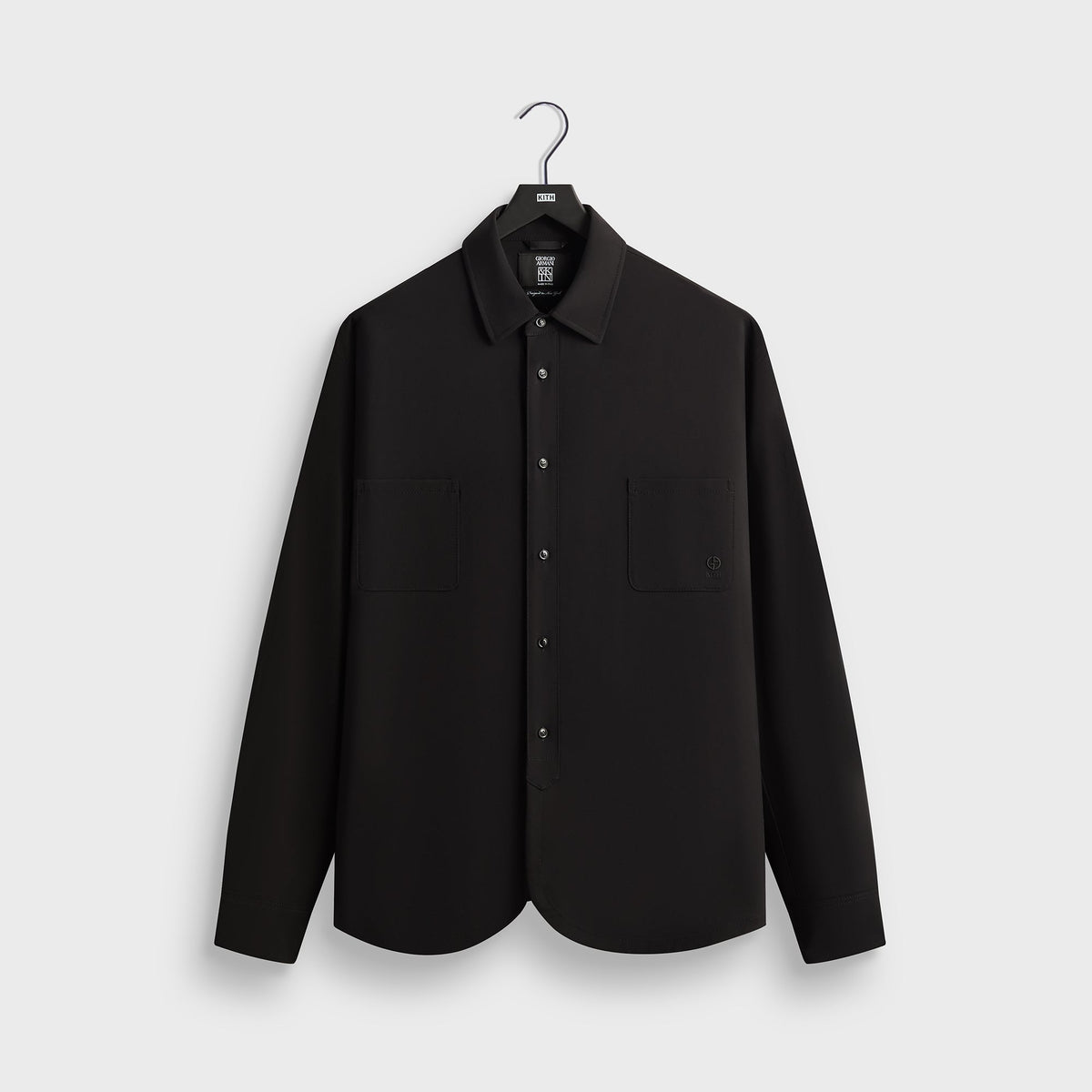 Giorgio Armani &Kin Milano Crepe Entrepreneur Shirt - Black