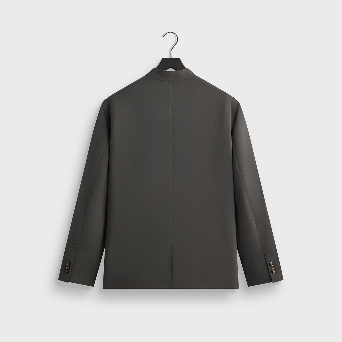 Giorgio Armani &Kin Milano Crepe Collarless Jacket - Dark Ash